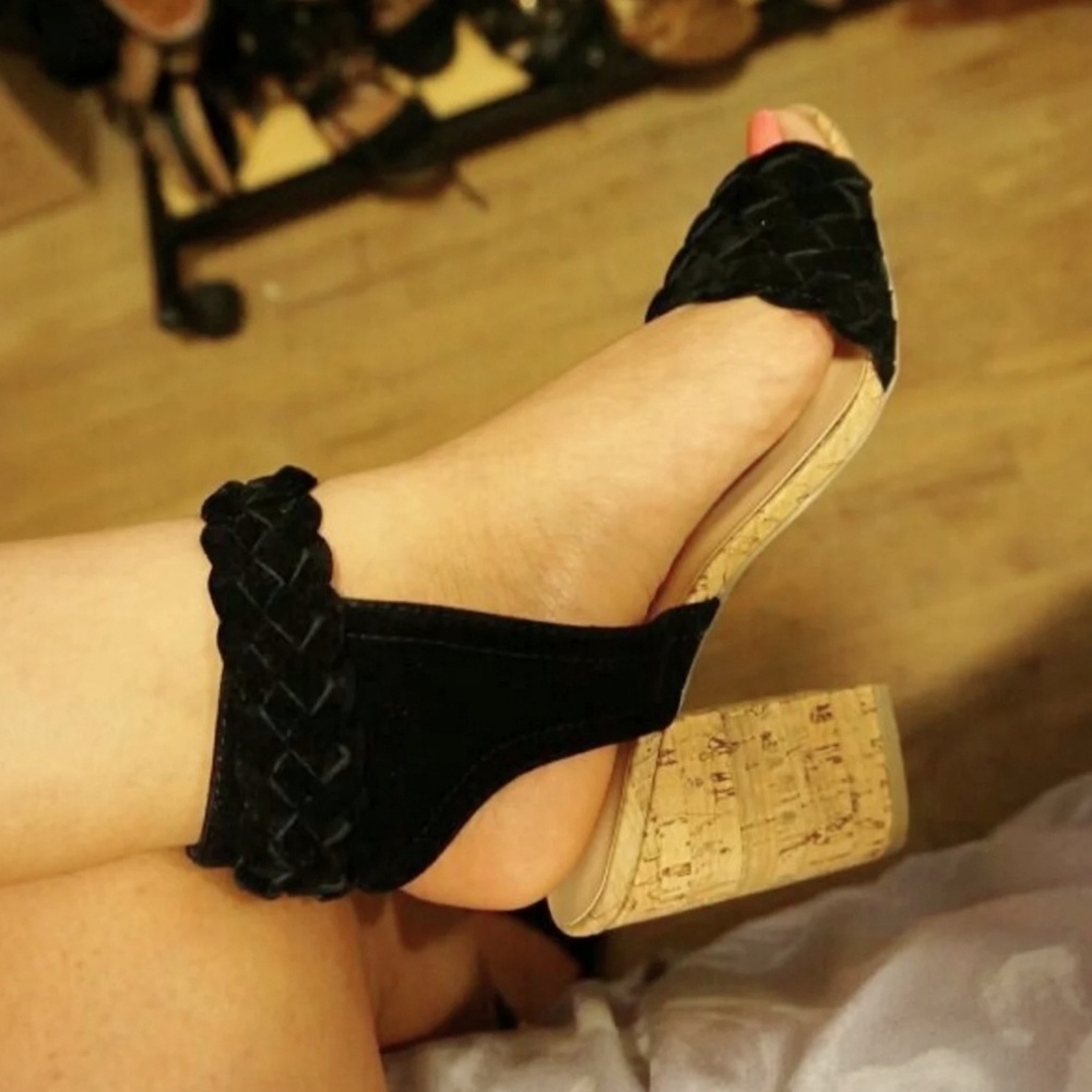 Braided Block Heels